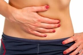 Dolor abdominal debido a la presencia de parásitos en el cuerpo.
